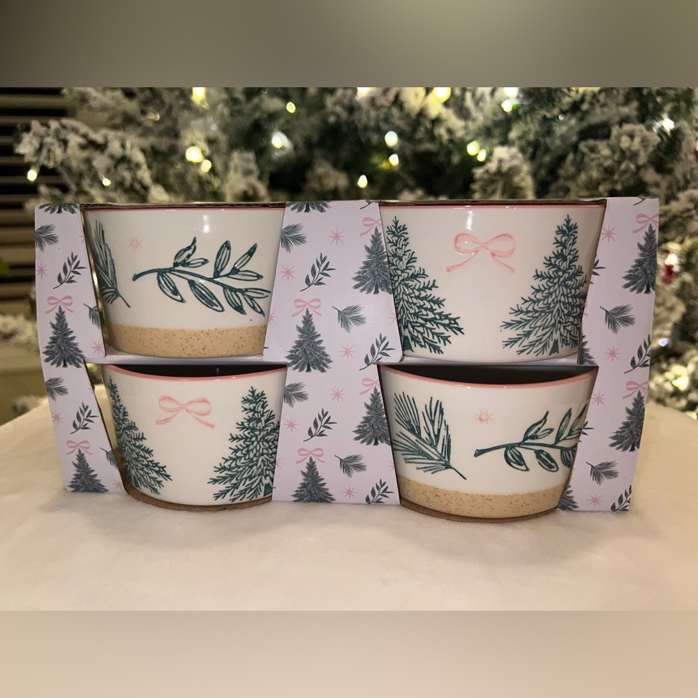 Holiday Tree Ramekin Set of 4 | Oven Safe |‎ New in Box